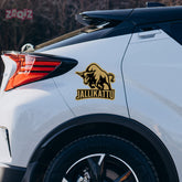 Angry Bull Head Sticker for Car and Bike